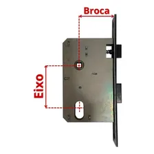 Fechadura Banheiro / Wc Torino Roseta Cromada 68608 Mgm Foto mini 3