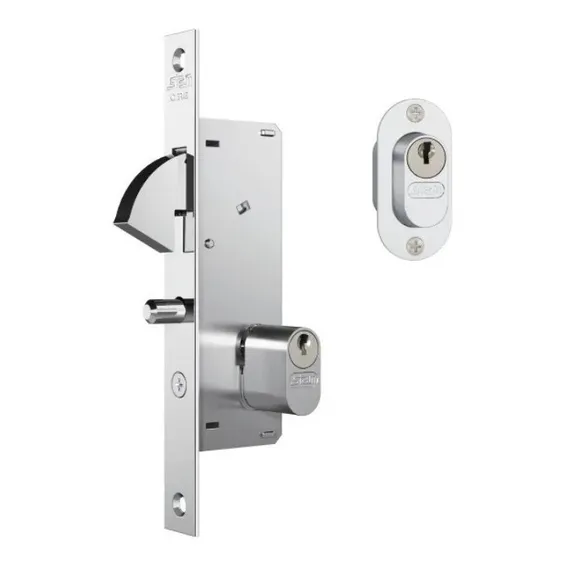 Fechadura Bico Papagaio Porta Correr 940 Stam Inox 90mm Foto 1