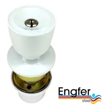 Fechadura Botão-chave Vouga Branca Cor Branco Foto mini 2