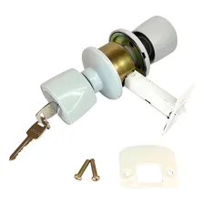 Fechadura Botão-chave Vouga Branca Cor Branco Foto mini 1