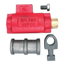 Fechadura Cadeado De Solo Externo Para Porta Enrolar Milano Cor Vermelho Foto mini 3