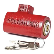 Fechadura Cadeado De Solo Externo Para Porta Enrolar Milano Cor Vermelho Foto mini 1