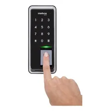 Fechadura De Sobrepor Digital E Senha Com Biometria Fr 220 Intelbras Foto mini 3