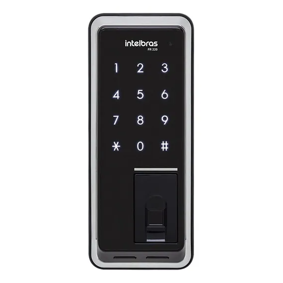 Fechadura De Sobrepor Digital E Senha Com Biometria Fr 220 Intelbras Foto 1