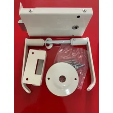 Fechadura De Sobrepor Porta Corta Fogo Sem Chave Cor Branco Foto mini 2