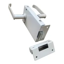 Fechadura De Sobrepor Porta Corta Fogo Sem Chave Cor Branco Foto mini 1