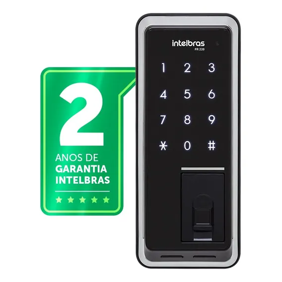 Fechadura Digital Fr 220 Por Senha E Biometria Intelbras Foto 1
