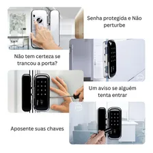 Fechadura Digital Portas Vidro Fr 400 Intelbras Touch Screen Foto mini 4