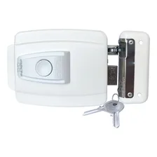 Fechadura Elétrica Agl 12v De Botão Branca ReversÃvel Foto mini 1