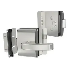 Fechadura Elétrica Porta De Vidro Agl Cromada Inox Pv200r1e Cor Cinza Cromado Foto  mini 1