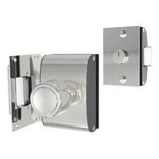 Fechadura Elétrica Porta De Vidro Agl Cromada Inox Pv200r1i Cor Cinza Foto mini 1