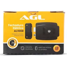 Fechadura Elétrica Portão Cilindro Ajustável Al100R Agl Foto mini 2