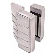 Fechadura Eletro Magnética 12v Cromada Agl Al150 Proteçao Foto mini 1