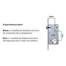 Fechadura Ext 0710 Cromada Esp11 (40x53) Popline - Soprano Cor Prateado Foto mini 4