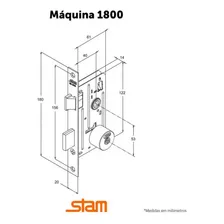 Fechadura Externa 1800/21 Tetra Espelho Inox Stam Foto mini  3