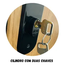 Fechadura Externa Espelho 40mm Mgm Stilo Preto Fe Foto mini 4