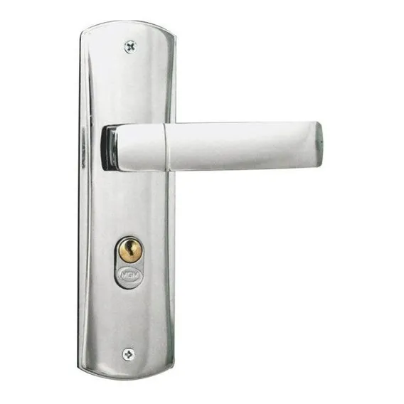 Fechadura Externa Espelho Aço 40mm Mgm Capri Cromado Ja Foto 1