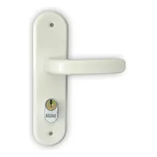 Fechadura Externa Espelho Aço Branca 40mm Mgm Stilo Bb Foto  mini 1
