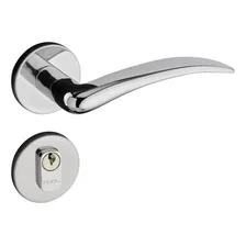 Fechadura Externa Pado Classic 40mm Roseta Cromada 691-80e Foto mini 1