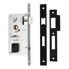 Fechadura Externa Pado Magnum Roseta Redonda Preta 40mm Foto mini 4