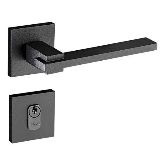 Fechadura Externa Pado Nina 221-90 Quadrada Preta Foto 1