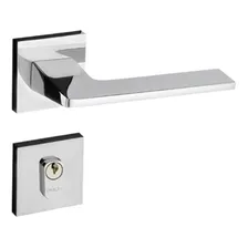 Fechadura Externa Pado Sara 55mm Roseta Quadrada Cromada Cor Cromado Foto mini 1
