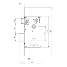 Fechadura Externa Roseta Aço Mgm Stilo Bronze Hjwt Foto mini  2