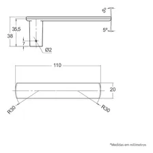 Fechadura Externa Sala Stam Classic 3500 55mm Cromada Foto mini 4