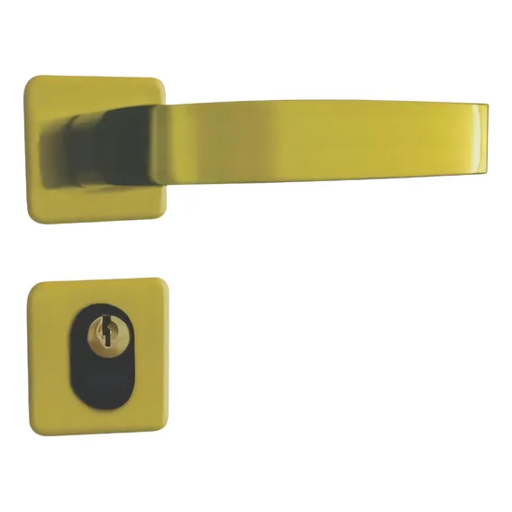 Fechadura Externa Torino Roseta Bronze Latonado 68610 Mgm Foto 1