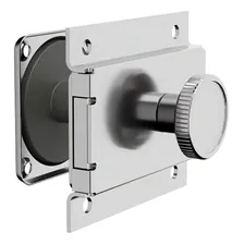 Fechadura Fecho Para Porta De Banheiro Livre Ocupado Cromado Foto mini 2