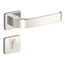 Fechadura Imab Odin - Roseta Quadrada - Porta Banheiro Cor Cromado Foto  mini 1