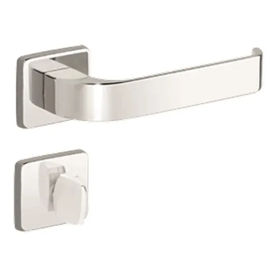 Fechadura Imab Odin - Roseta Quadrada - Porta Banheiro Cor Cromado Foto 1