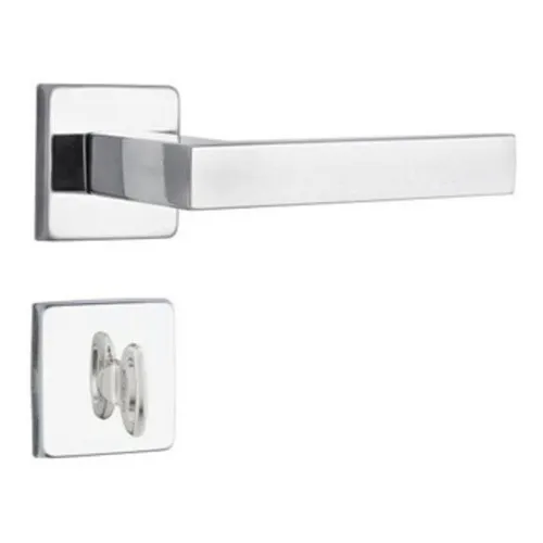 Fechadura Inox 823/29i Roseta Quadrada Para Banheiro Stam Foto 1