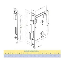 Fechadura Inox Premium Externa 2600/71 Aliança Foto mini 2