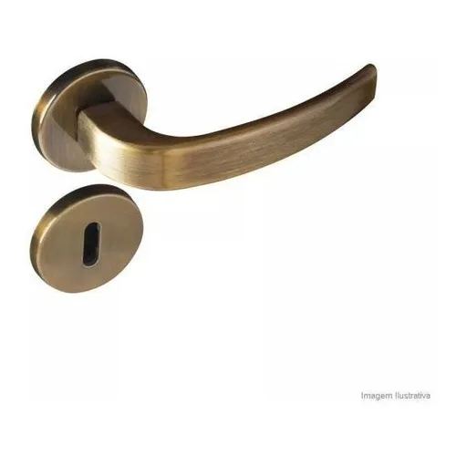 Fechadura Interna Aço Zamac Vic 930-80 Com Roseta Fg Foto 1