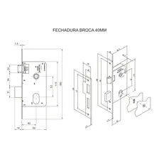 Fechadura Interna Cromada Mgm Stilo Foto mini 4