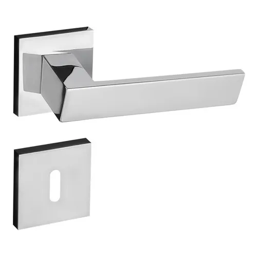 Fechadura Interna De Aço Zamac Beethoven 829-90 Com Roseta Cromada Pado Pado Foto 1