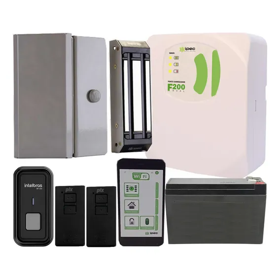 Fechadura Ipec M150 C/ Wifi Control App Controle Botao S Fio Cor Cinza Foto 1