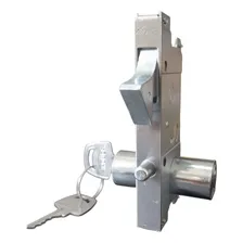 Fechadura P. Correr Arouca Vidro Santa Marina 6968 Redondo Cor Inox Foto mini 4