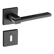 Fechadura Pado Quarto Nina 221-90 Interna Quadrada Preta Cor Preto Foto mini 1