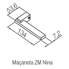 Fechadura Pado Quarto Nina 221-90 Interna Quadrada Preta Cor Preto Foto mini 4