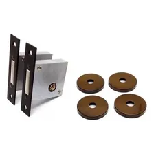 Fechadura Pado Trava 11000 Tetra Chave Auxiliar Bronze 02 Pç Foto mini 2