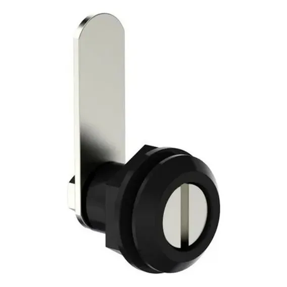 Fechadura Painel Quadro Elétrico Aço Fecho Fenda Lingueta Cor Preto Soprano Foto 1