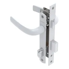 Fechadura Papaiz 323 Perfil Alumínio Externa Serralheiro Branco Foto mini 1