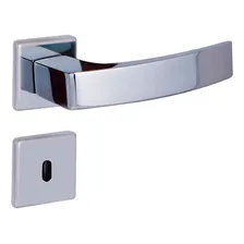 Fechadura Para Banheiro Com Roseta Quadratta Cromada Foto  mini 1