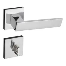 Fechadura Para Banheiro De Aço Zamac Beethoven 829-90 Com Roseta Cromada Pado Pado Foto  mini 1