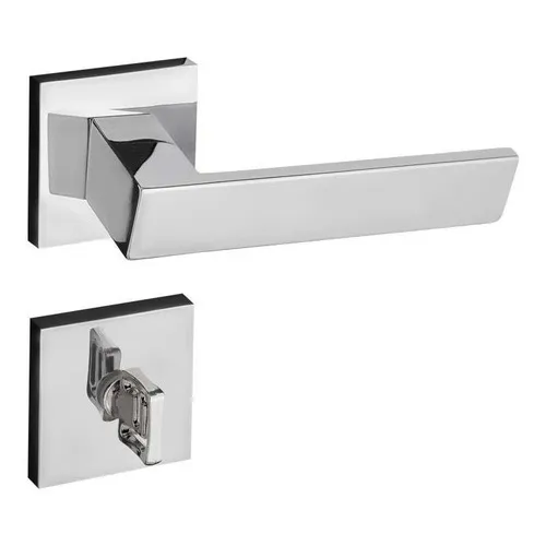 Fechadura Para Banheiro De Aço Zamac Beethoven 829-90 Com Roseta Cromada Pado Pado Foto 1