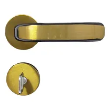 Fechadura Para Banheiro Roseta Aço Mgm Stilo Bronze Ib Foto mini  3