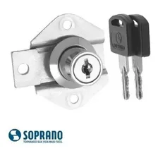 Fechadura Para Gaveta De Escrit贸rio 22mm Com Chave Soprano Foto mini 2
