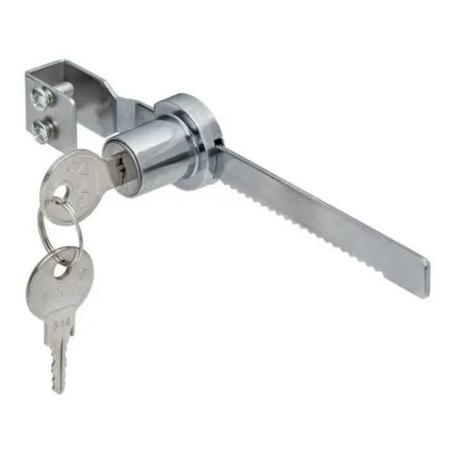 Fechadura Para Vitrine Freezer 140mm Trava Jacaré 2 Chaves Foto 1